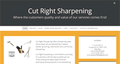 Desktop Screenshot of cutrightsharpening.com