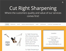 Tablet Screenshot of cutrightsharpening.com